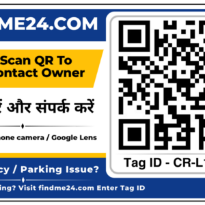Smart QR Contact Sticker for Car – Scan to Contact Owner (Parking & Emergency Use)
