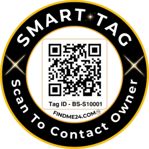 Smart QR Contact Tag – Scan to Connect Instantly (Car, Bike, Business, Personal)