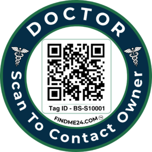 Doctor Smart QR Contact Tag – For Car, Bike & Business Use (Scan to Connect Instantly)